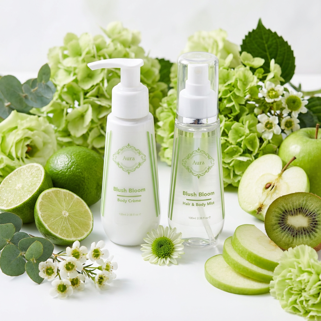 blush bloom hair & body mist + body creme